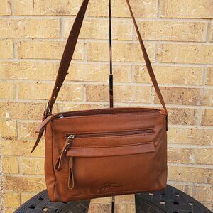 Stone Mountain Tan Leather Handbag